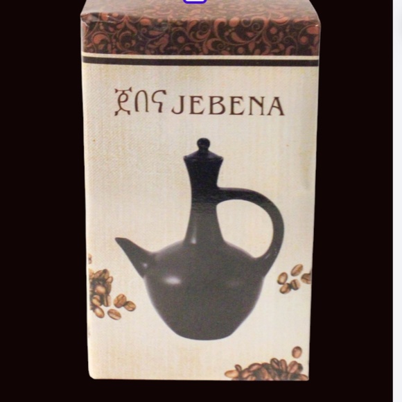 NEW IN BOX Pottery  ABYSINIAN Ethiopian Coffee Pot Jebena Ceramic Coffee Pot - Picture 1 of 2